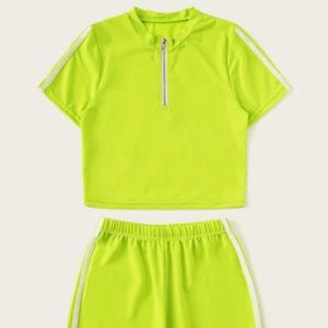 Sexy Neon Top And Bottom